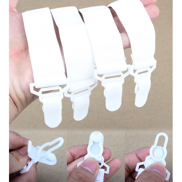 GSSi Asypets Sabuk Grippers Clip Penjepit Spray Kasur 4 Pcs - Pjp4 - White Or-i