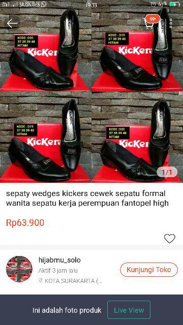 Pantofel D21 3 Cewek Sepatu Formal Wanita Sepatu Kerja Perempuan High Heels Terlaris Termurah