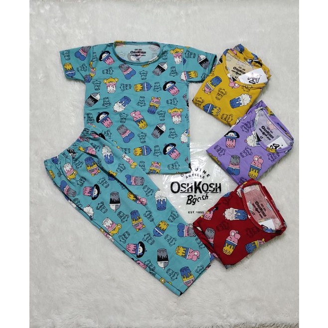 Setelan OshKosh baby Terry/bajutidur anak perempuan/setelan anak 1 tahun sampai usia 12 tahun anak s