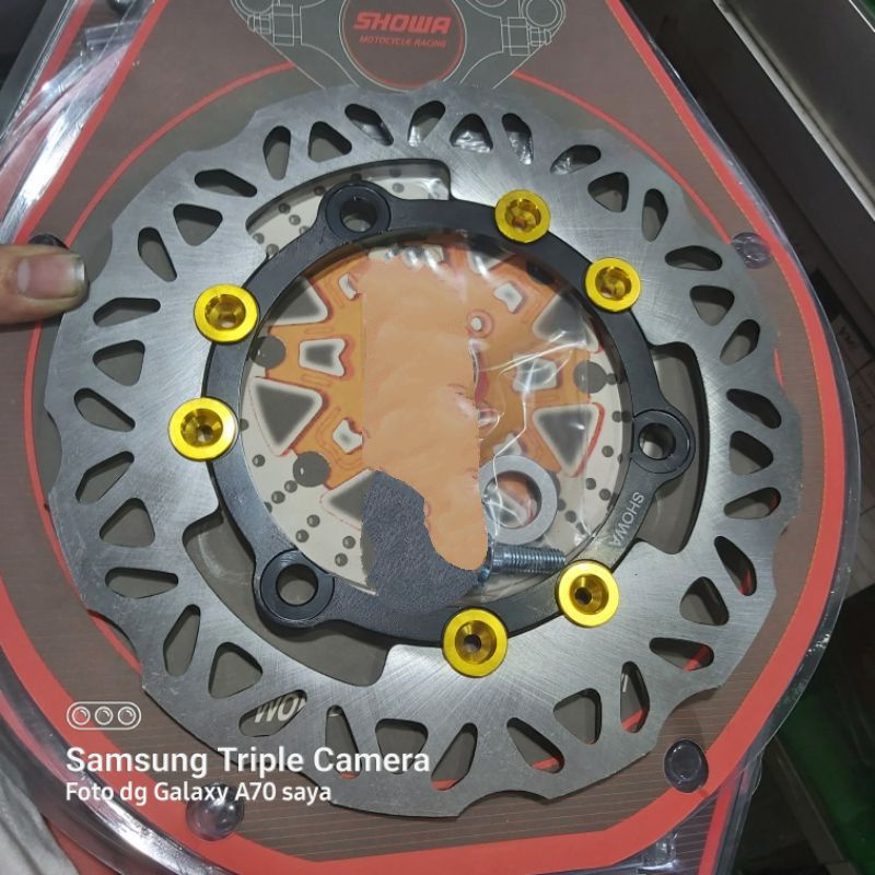 Variasi motor piringan cakram Nmax Aerox showa / Cakram depan N max Aerox showa