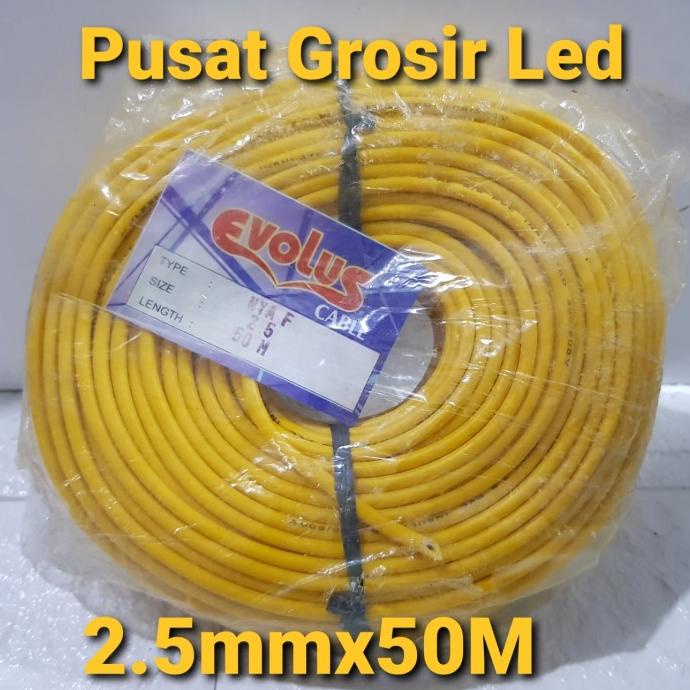 Kabel Nyaf 2,5Mm Panjang 50 Meter Kabel Tunggal Serabut
