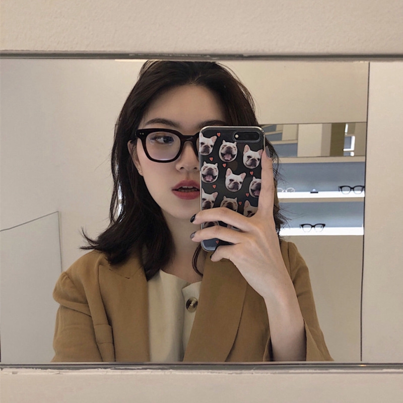 (YUZHU) Kacamata Model Cat Eye Gaya Korea Untuk Wanita