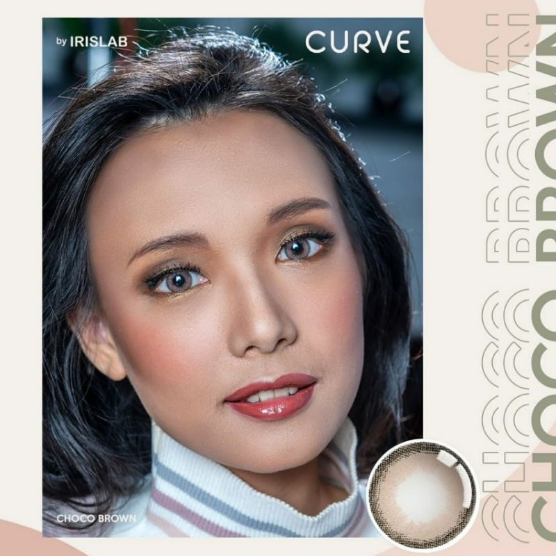 Softlens CURVE CHOCO BROWN MINUS -0.50 S.D -10.00