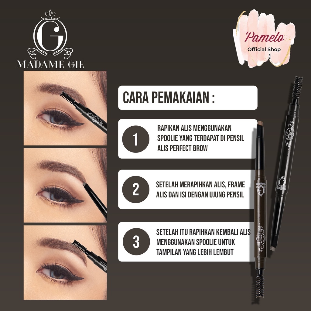 ⭐️ Beauty Expert ⭐️ Madame Gie Madame Perfect Brow - MakeUp Pensil alis Mekanik