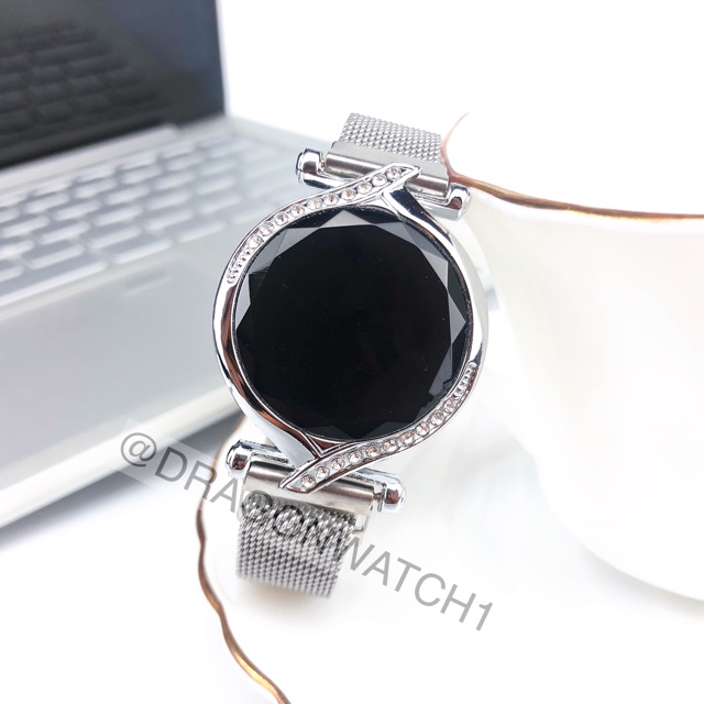 ［Ready Stock］Jam tangan magnet LED wanita digital layar sentuh S1093