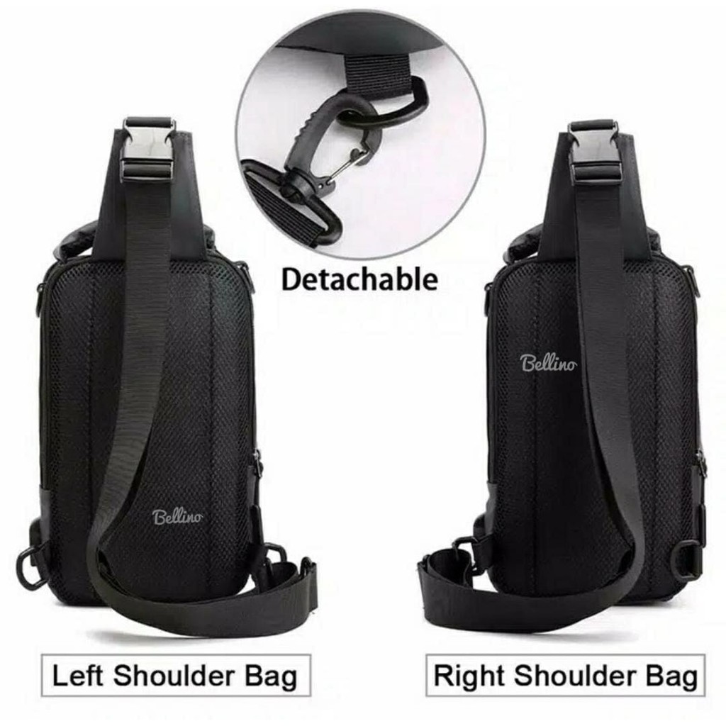 Tas Slempang Waist Bag Waterproof Haoshuai Pria Keren Anti Air Original Sling Bag Cowok Trendy
