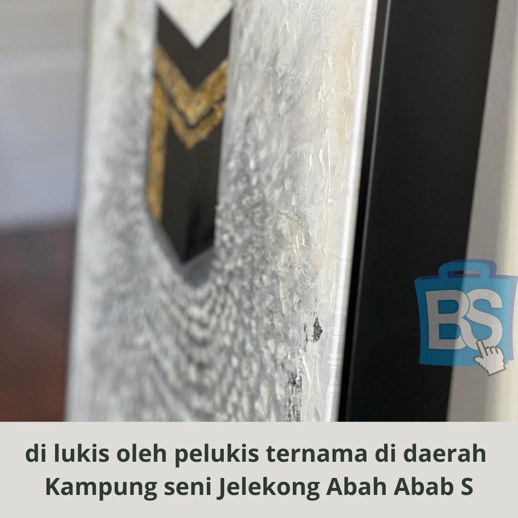 LUKISAN MINYAK KABAH BISA CUSTOM KAIN KANVAS TERBAIK MARSOTO CAT AKRILIK ORIGINAL ABSTRAK PALET