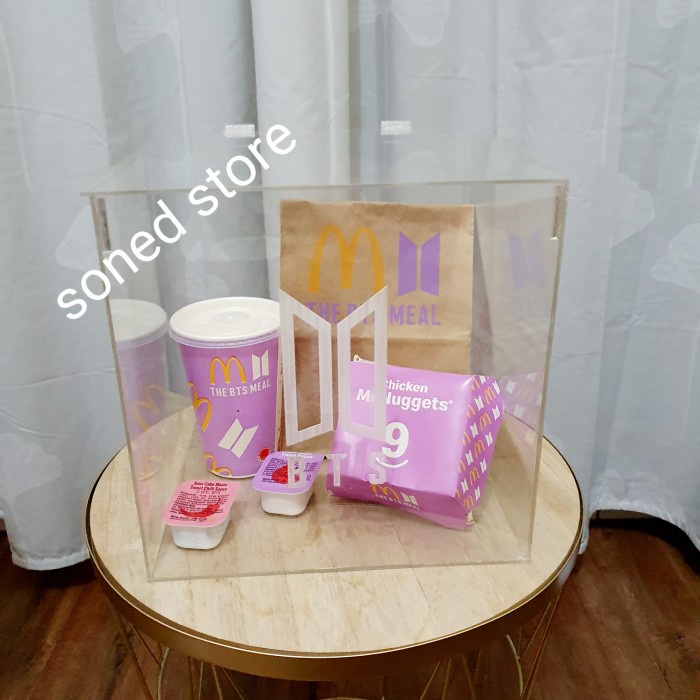 

Ginger- BOX BTS meal MCD packaging 25x25x23cm akrilik acrylic