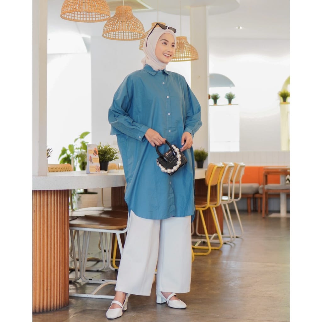 BEFAST - ZEC OOTD Wanita Tunik AFIY / Layna Tunik RAYON DIAMOND / Tunik Jumbo Wanita Remaja / Fashion Wanita Muslimah / Tunik Polos Formal / Tunik Casual Wanita / Terbaru / Termurah