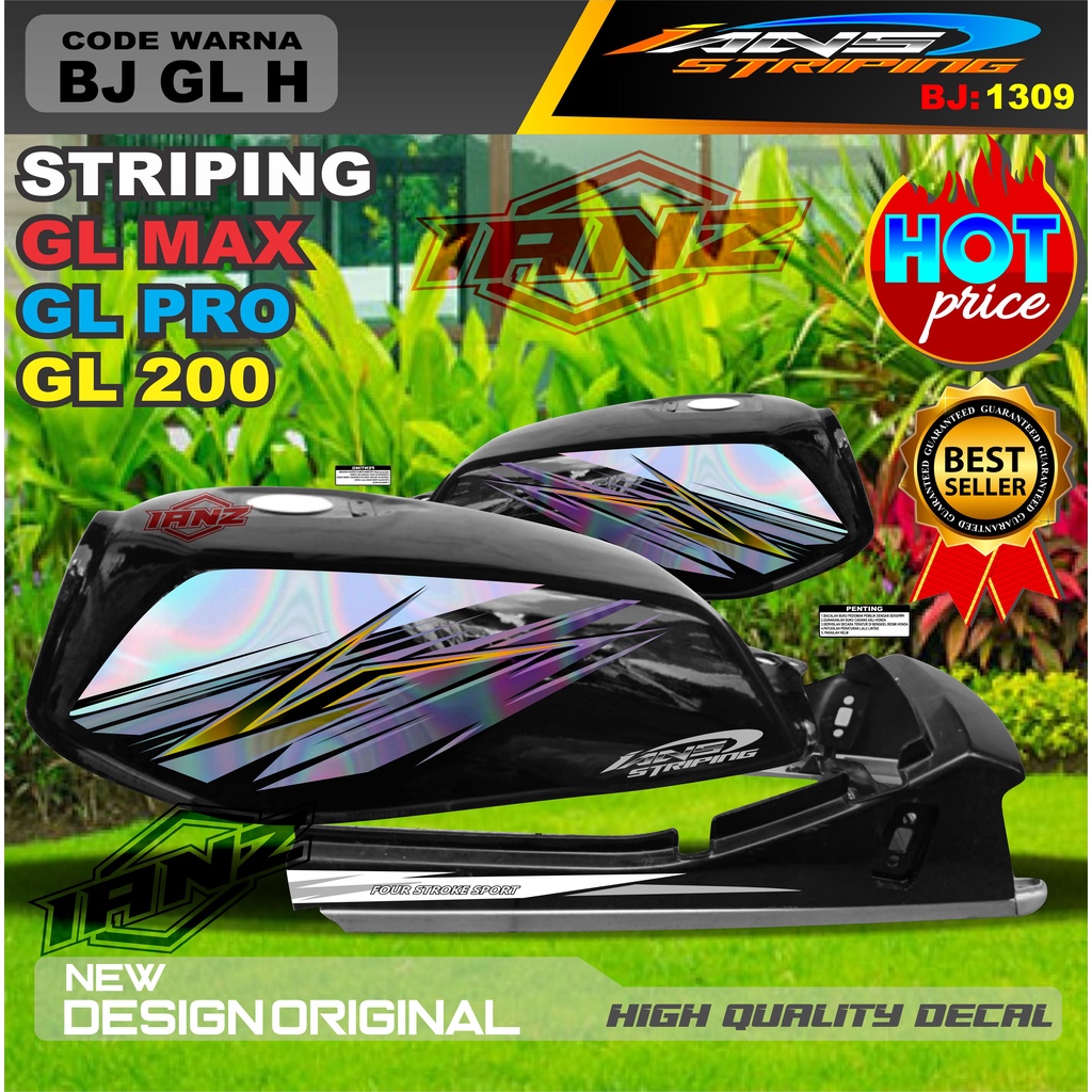 CUSTOM STRIPING GL PRO HOLOGRAM / STRIPING GL 2000 VARIASI HOLOGRAM / STIKER GL MAX HOLOGRAM