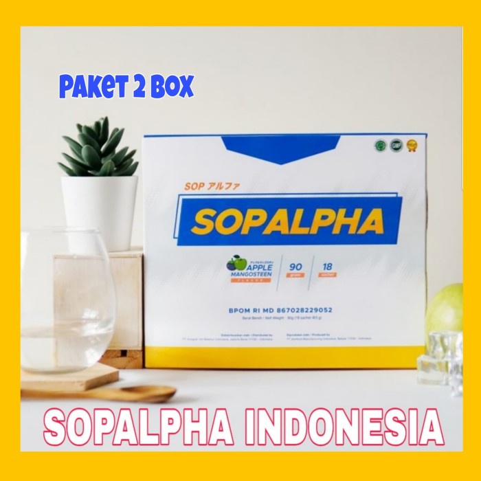{cantikstore} SOPALPHA Suplemen kesehatan / Multivitamin 2 Box = 36 sachet Limited