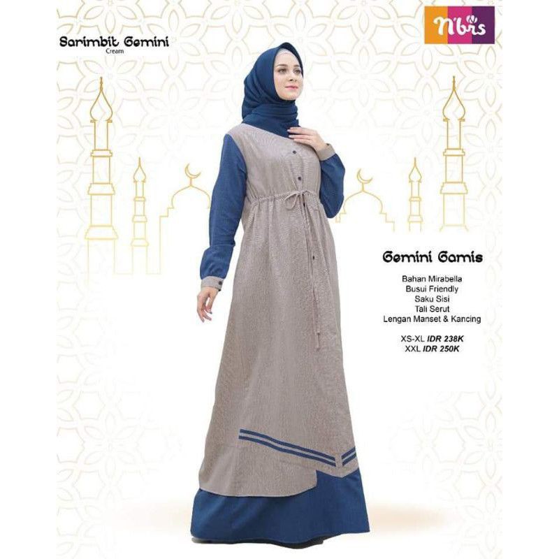 [NEW] READY GAMIS GEMINI CREAM SARIMBIT NIBRAS 2021 BEST SELLER