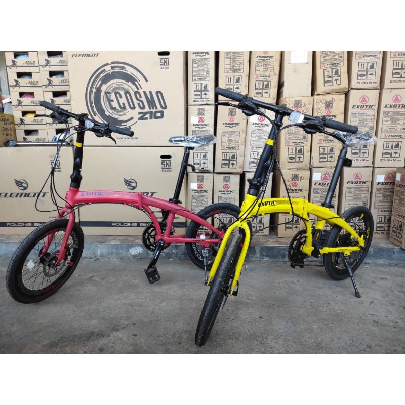 [EKA JAAYA SEPEDA] Sepeda Lipat Exotic Explore 10.0 by Pacific 20 Speed Frame Alloy Rem Hidrolik