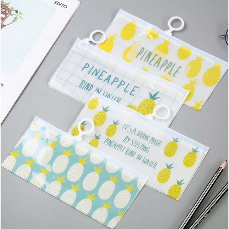 

Ennwen TP0067 Tempat Pensil PVC Hawaii Pineapple Nanas