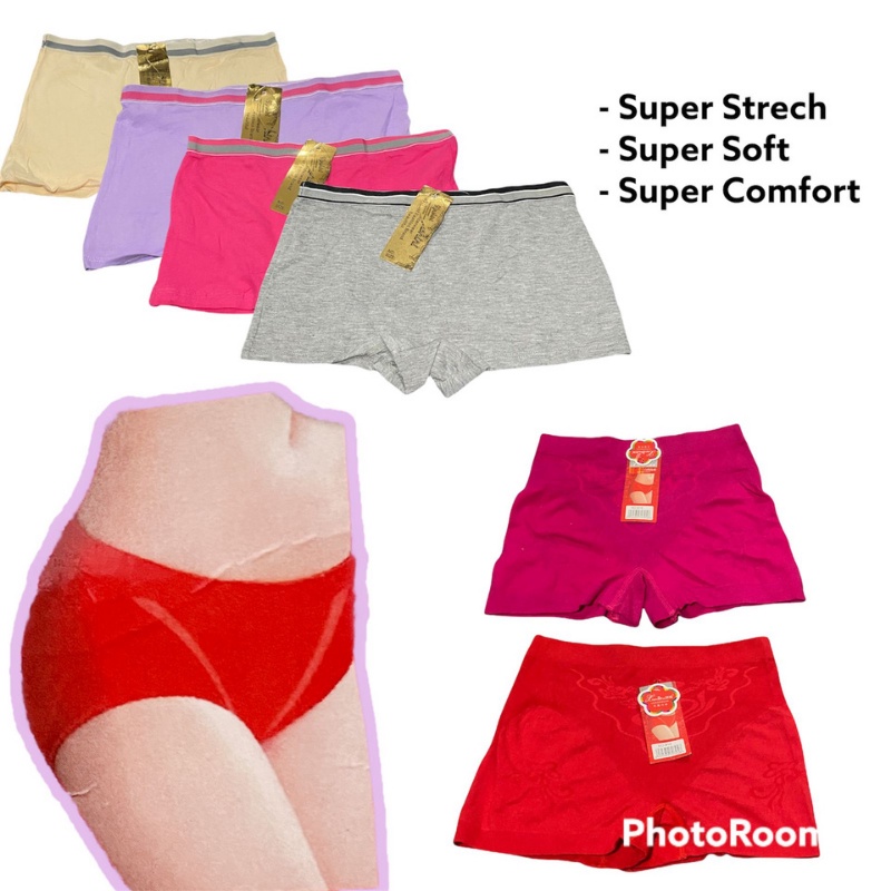 Cd celana dalam boxer segiempat wanita perempuan cewek