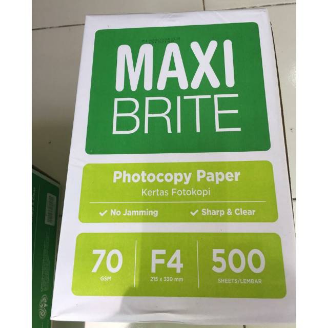 

Kertas Folio F4 70 gsm MAXI BRITE Khusus Gojek / Grab