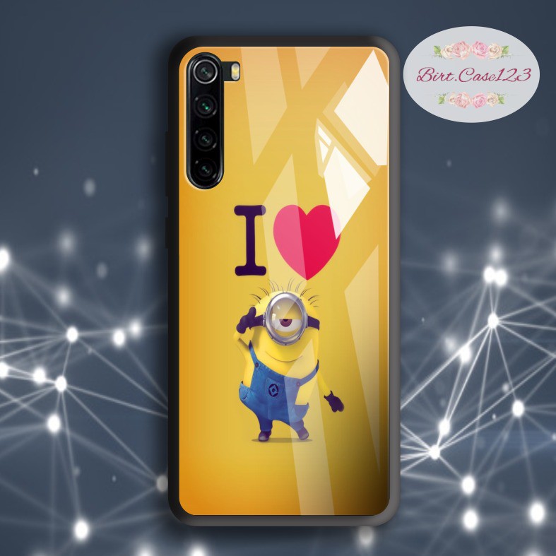 Case casing softcase silikon Gambar Minions back case glass for all type oppo samsung vivo xiaomi realme etc BC6648