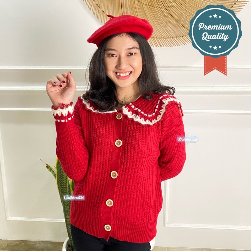 Jual Cardigan import korea sailor kardigan wanita hangat jaket cewek