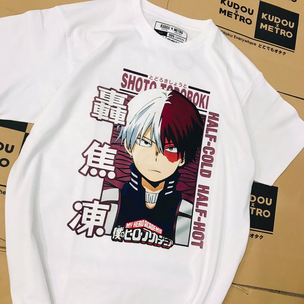 Tshirt Todoroki Shoto Classic Anime Manga Boku  No Hero Academia BNHA Premium Unisex