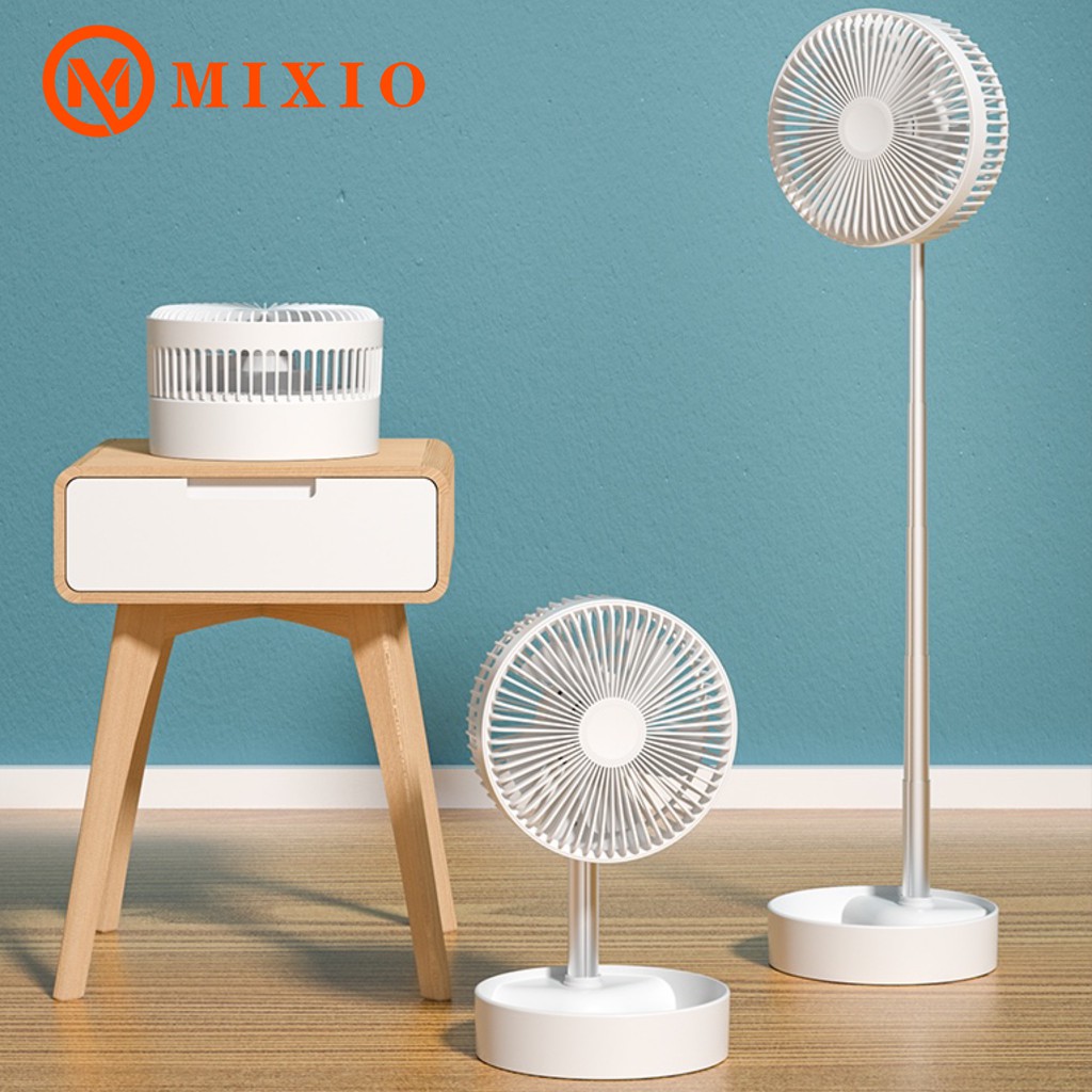 mixio f3 kipas angin lipat portable folding fan with key mode control