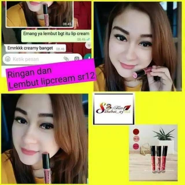 LIP CREAM SR12 / Lip cream matte SR12 / lip cream moist sr12 / matte  Cosmetic SR12