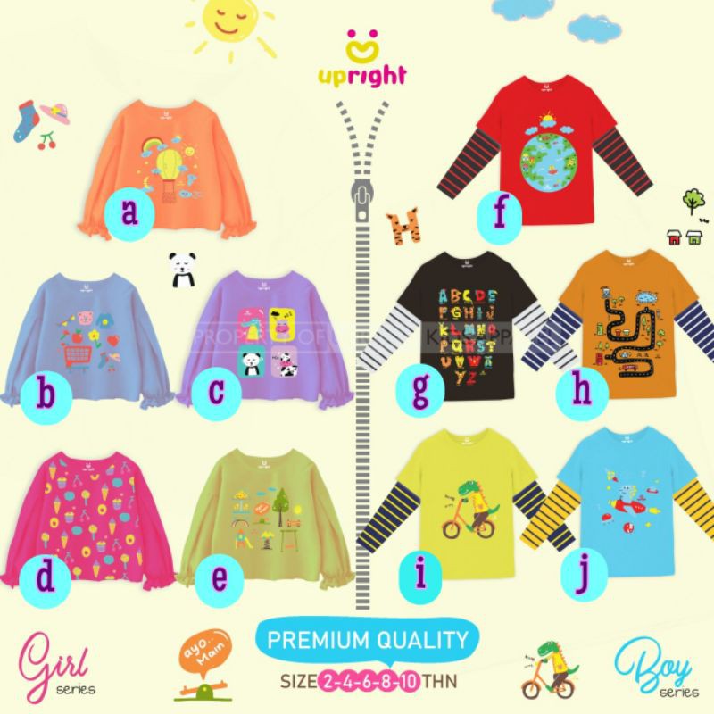 kaos Anak UPRIGHT