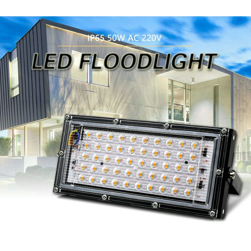 Lampu Sorot Flood Light Waterproof 4500 Lumens 50 W Cool White 6500 K TaffLED A8