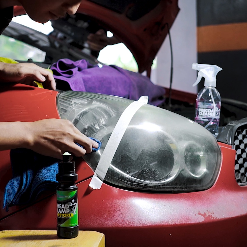 HEADLAMP RESTORER - nanoTECH PROTECTION - HEADLAMP POLISH - HEADLIGHT POLISH - PEMBERSIH MIKA LAMPU MOBIL BURAM - HEADLAMP MOBIL KUSAM - HEADLAMP MENGUNING - POLES HEADLAMP