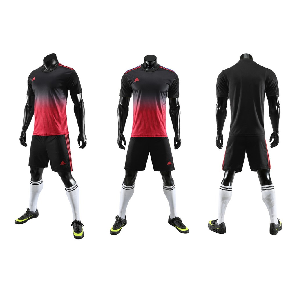 AO WINGS PAKET SETELAN JERSEY FUTSAL SEPAKBOLA GRADE ORI IMPORT ADIDAS MERAH