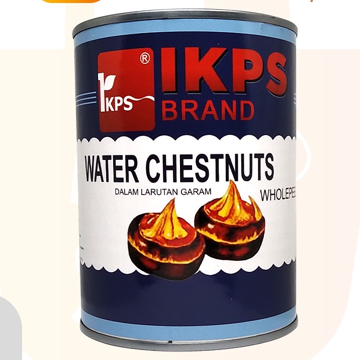 IKPS Water Chestnuts / Kacang Kastanye / Kacang Dalam Larutan Garam / 567gr