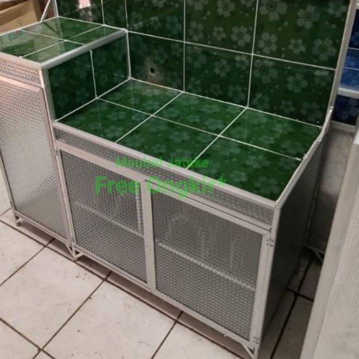 LANGSUNG KIRIM.. RAK KOMPOR MURAH MEJA KOMPOR ALUMUNIUM RAK KOMPOR ALUMUNIUM RAK KOMPOR 2 PINTU RAK 
