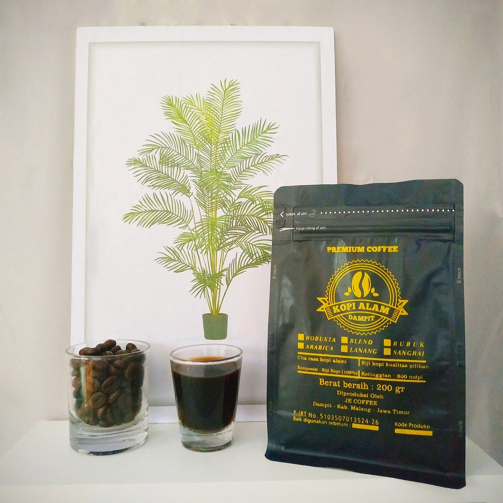 

KOPI BUBUK ARABIKA DAMPIT PETIK MERAH - PREMIUM COFFEE - 200 gram