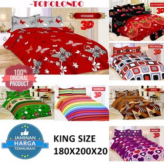  Sprei  Bonita  King Size uk 180x200 Minimalis Abstrak EDISI 