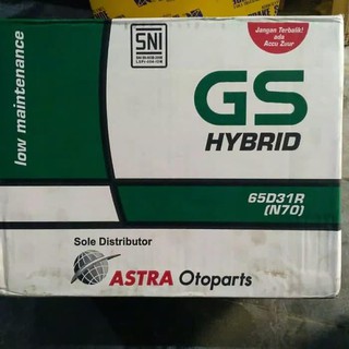 Jual Jual AKI GS astra hybrid N70 12v-70ah Berkualitas | Shopee Indonesia