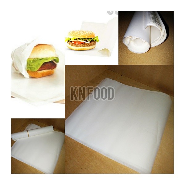 

MURAH Kertas Roti - Kertas Pembungkus makanan- Kertas Alas Roti 25x25 /50 pc