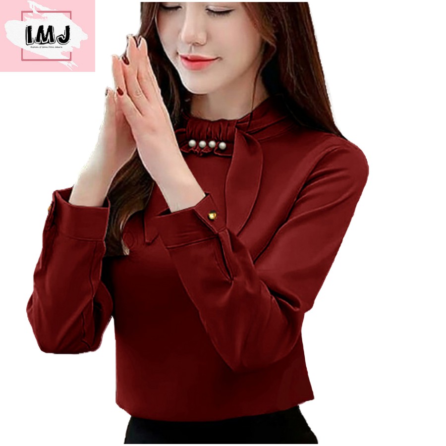 IMJ TARISA baju atasan wanita terbaru blouse korean style IMJ TARISA baju atasan wanita terbaru blouse korean style