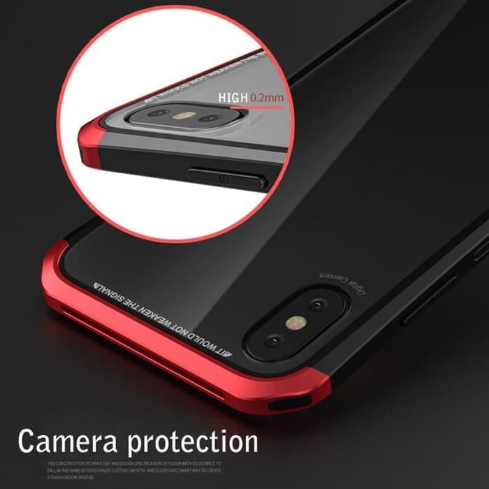 LUPHIE BUMPER CASE IPHONE 7+ METAL ALUMINIUM BACK GLASS COVER 7 PLUS