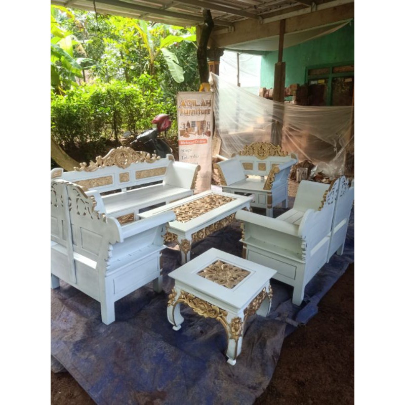 KURSI MADURA MATAHARI KURSI TAMU JATI JEPARA