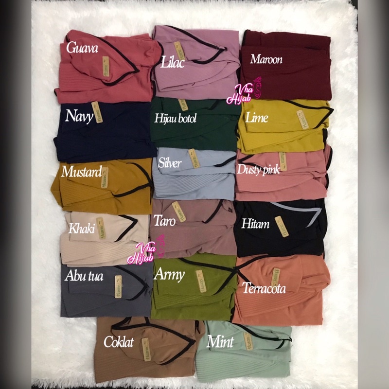 HUSNA | Hijab PET V LIST Size Standar