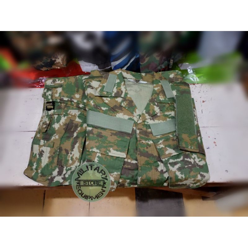 Baju seragam pdl loreng Kostrad asli jatah pembagian TNI