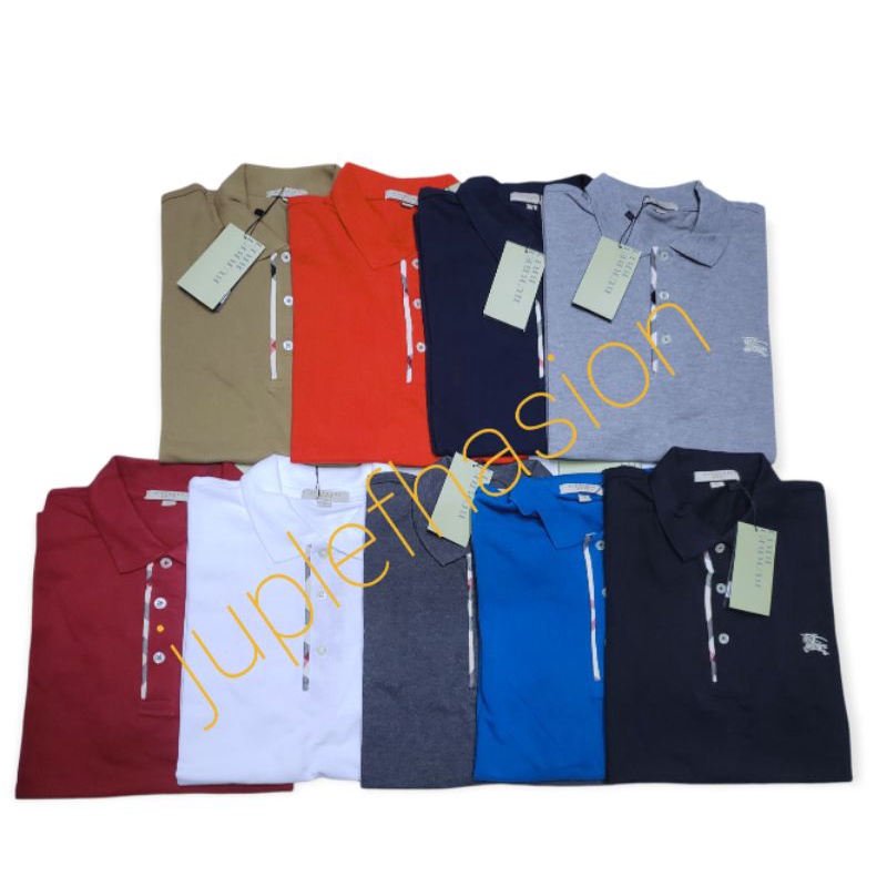 Polo shirt / T-shirt/kaos kerah/kaos burberry/ kaos kerah pria/import Original