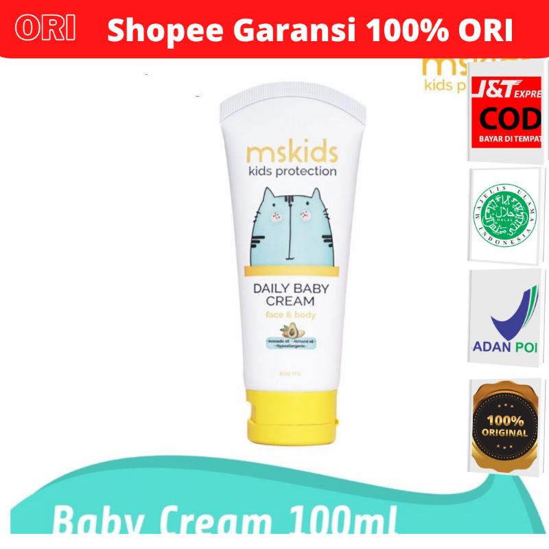 MS GLOW KIDS DAILY CREAM MSGLOW BPOM ORIGINAL COD