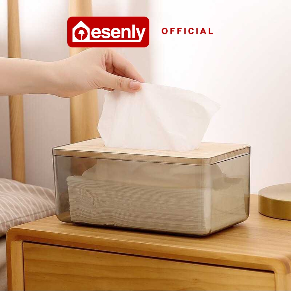 Kotak Tisu Kayu Tempat Tissue Box Minimalis