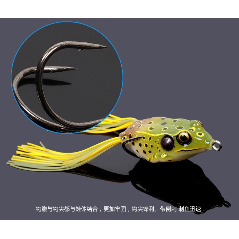 Umpan pancing Kodok Casting Tiruan Silikon Soft lure Frog 6cm OMTH9IGR