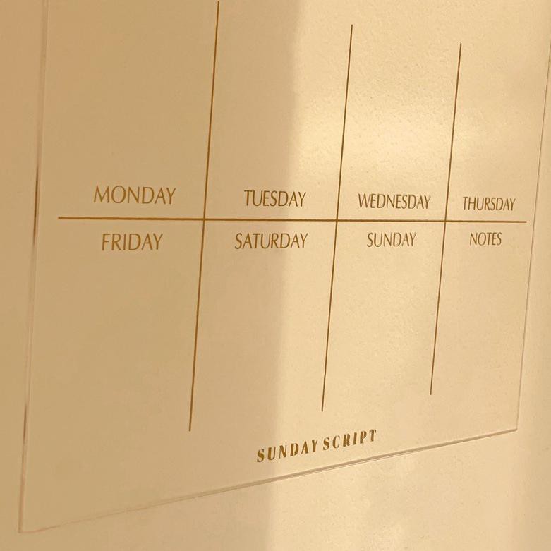 

Jn6> ACRYLIC WEEKLY PLANNER (type:this week)(rekomended)kD3>