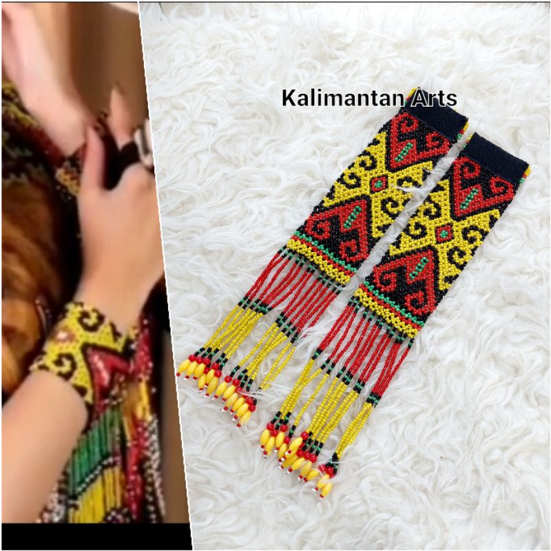 Gelang Kalimantan/ Gelang Manik Rumbai Dayak
