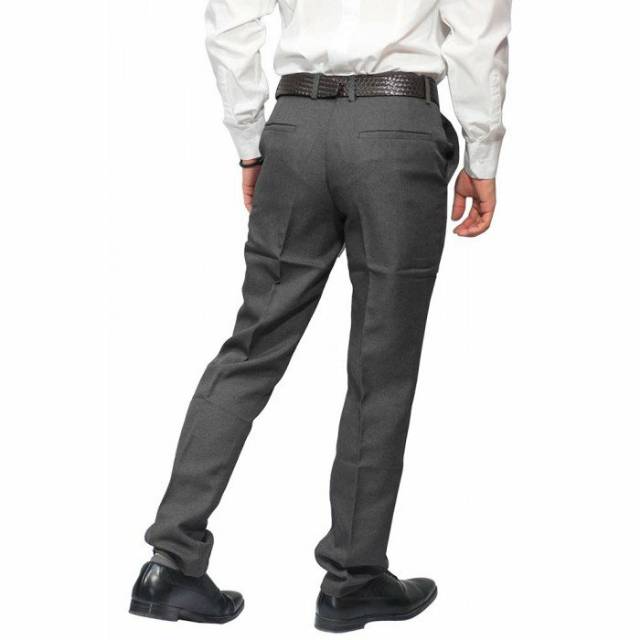 Celana bahan formal abu tua