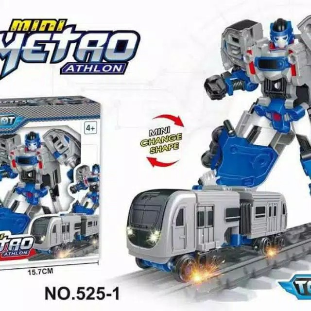 TERMURAH mainan robot tobot anak - mainan robot kereta api