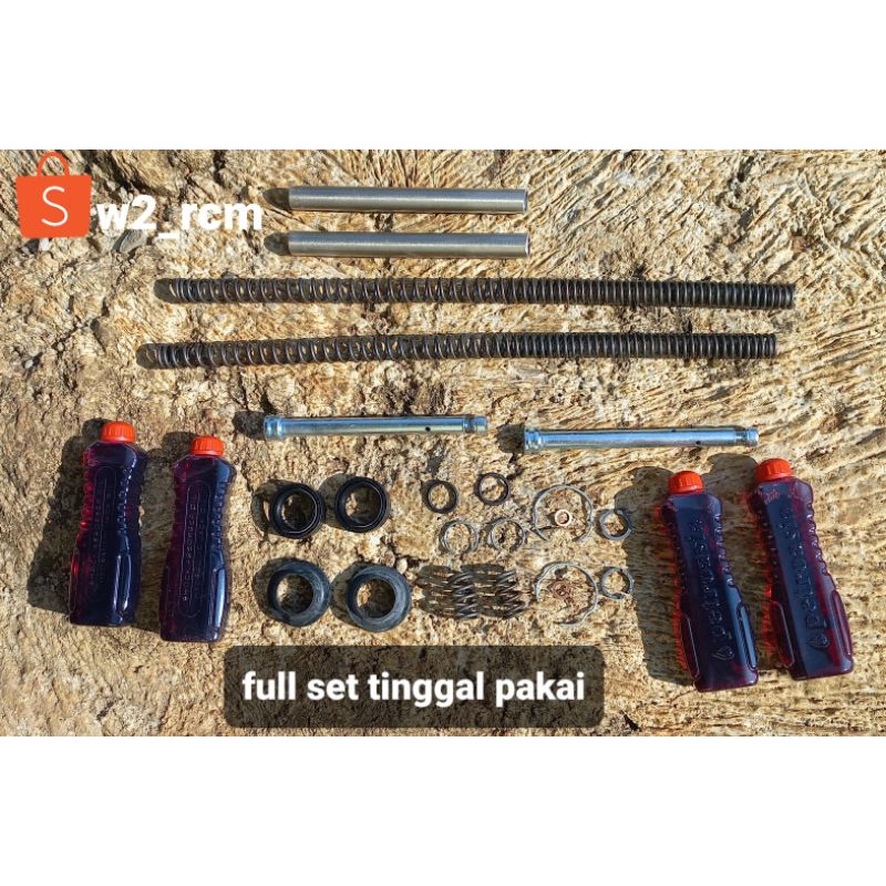 SULINGAN ISIAN SHOCK DEPAN SATRIA FU DAN SONIC , BOTOM MIO