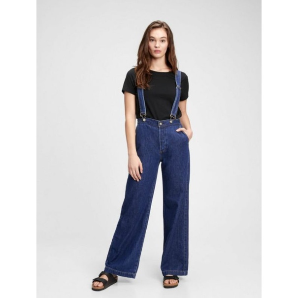 Gap Wide leg denim jeans Jumpsuit